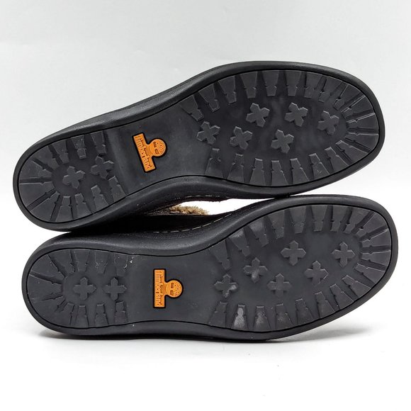 Timberland Women Winnicut Dark Brown Leather Faux Fur Lined Winter Boots size 8 - Picture 4 of 12